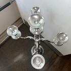 Vintage Xl 2 Arm 5 Candlestick Holder Silver Tone Table Or Ceremony 39 Inch