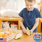 Melissa And Doug Cutting Fruit Set - Wooden Play Food Kitchen Accessory  Mult