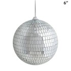 4 Pcs 6  Silver Glass Hanging Disco Mirror Balls Party Wedding Decorations Sale