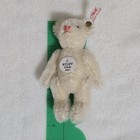 Vtg 2001 Steiff White Mohair Club Edition Mini Teddy Bear In Box Coa 4 In Rare