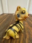 Vintage Kitsch Rubber Toy Tiger Without Squeaker