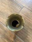 Vintage Brass Vase Etched India 5    Tall Engraved Unique Detailed