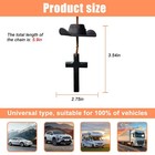 Norkmdi Cowboy Hat Car Charm  Cute Mini Vehicle Rear View Mirror Black 