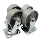 5  X 2   Steel Wheel Caster - 2 Swivels And 2 Rigids 