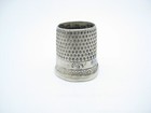 Monogram Bhd Antique Sterling Silver Sewing Open Top Thimble Size 9
