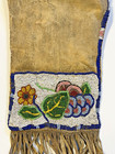 Antique Native American Indian Beaded Tobacco Pipe Bag  Late 19th Century