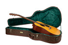 Crossrock Designer Series- Wooden Case For D28 Acoustic Guitar-blossom Brown