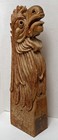 Antique Cape Cod Gargoyle Sign Post Dated 1914 Hand Carved Wood Falmouth Heights
