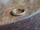 1920s-30s Vintage 10k Embossed Yellow Gold Tiny Baby Ring - 0 40 G 
