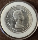 1958 Canada Silver Dollar British Columbia Totem Centennial Beautiful About Unc 