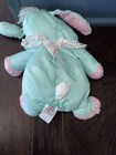 8  Vintage Fisher Price Puffalump Green Pink Bunny  Stuffed Animal Plush Toy
