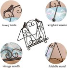 Mocome Metal Cookbook Stand Clearance Recipe Book Holder For Kitchen Birds vi   