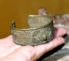 Antique African Igbo   Ibo Tribal People Manilla Currency Cast Bracelet  Nigeria