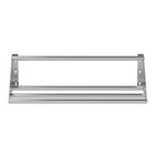 42 In  Stainless Steel Tubular Glass Rack Shelf