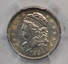 1834 Capped Bust Half Dime  Pcgs Ms62