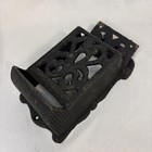 Antique Cast Iron Wall Box Stick Match Holder Wall Safe Matchbox  7  Tall