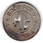 Vintage Santa Monica Municipal Bus Lines Token Coin