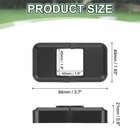 1 8x1 8 Inches Post Sleeve  Plastic Post Base Cover Column Wraps - 8pcs  black 