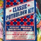 Classic Potholder Kit  Loom Hook   Loops  Original Package  Weave Braid Crochet