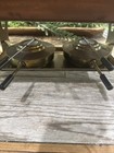 Vintage Copper Double Chafing Dish Server Brass Stand 