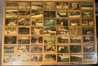 Vintage Square Wood Restaurant Dining Table Epoxy Photos Post Cards St Louis