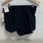 Calia Womens 3  Kick It Up Mid Rise Relaxed Shorts Black Wax12261
