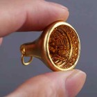1pc Hand Cranked Prayer Wheel Tibetan Buddhist Pure Copper Hanging Wheel