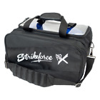 Kr Strikeforce Fast Double Black 2 Ball Tote With Shoes Bowling Bag