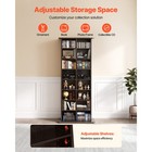 Uimoso 8-tier Media Storage Cabinet With 16 Adjustable Dvd Compartments