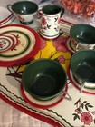 Vintage Tin Litho Little Tea Set 13 Pieces Ohio Art Bryan  Usa
