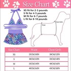Dog Bikini Swimsuit - Summer Beach Dress Costume For Puppy  Cat  Chihuahua  Pug