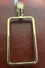 14k Yellow Gold Bezel For 1 2 Oz  Pamp Gold Bar 29 5mm X 17 1mm 