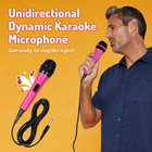 Wired Microphone For Karaoke   pink  - Unidirectional Dynamic Vocal Microphone -