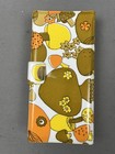 Vintage 1970s Mushroom Print Vinyl Wallet Hippie Boho   Dart Mfg  Co Usa