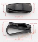Auto Universal Sun Visor Glasses Sunglasses Ticket Card Holder Clip Accessories 