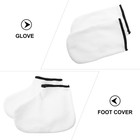 2 Pairs Skin Care Paraffin Wax Heat Preservation Gloves And Foot Spa Covers