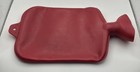 Vintage Dark Pink Rubber Hot Water Bottle  Good Shape