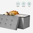 Xjwc Songmics 30 Inches Folding Storage Ottoman Bench  Storage Chestt