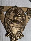 Knights Of Pythias Horseshoe Handshake Emblem Hanging Charm W  Chain