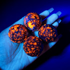 Natural Yooperlite Full Moon Sphere Healing Uv Glow Stone Crystal Decor Gift