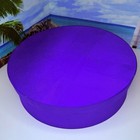Prince Estate Purple Fabric Collector Box  Round Hat Box-style Lid  Paisley Park