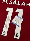 Mohamed Salah Liverpool Team Signed Autographed Soccer Jersey Bas Coa
