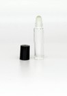 3 Pack 10ml Clear Transparent Glass Roller Ball Bottle-with Cap   Free Shipping