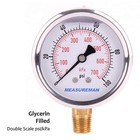 Water Well Pump Liquid Filled Side Lower Mount Pressure Gauge 0 To 100 Psi  1 4 