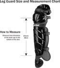 Baseball Softball Catcher Leg Guards Shin 15 -adult Black  Black 