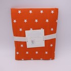 New Pottery Barn Kids 100  Organic Star Toddler Duvet Cover Orange Nursery Decor