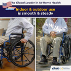 Blue Streak Lightweight Wheelchair With Swing-away Footrests And Flip-back Arms