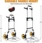 380 Lb Capacity Folding Hand Truck Heavy Duty Foldable Dolly Cart With Wheels