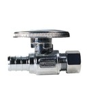 200 Pcs Xfitting 1 2  Pex X 3 8  Od Stop Valve  1 4 Turn  Lead Free Brass