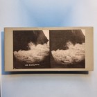Penzance Stereoview 3d C1890 Rough Seas And Breaking Waves Cornwall